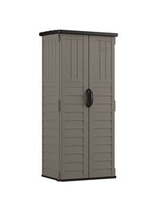 Suncast 2 ft. x 2 ft. Plastic Vertical Storage Shed with Floor Kit