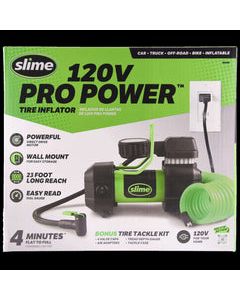 Slime Pro Power 120 V 100 psi Garage Tire Inflator/Accessory Kit