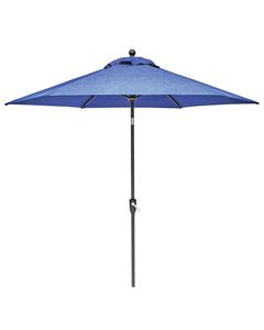 Living Accents Waterville 9 ft. Tiltable Navy Market Umbrella