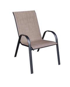 Living Accents Black Steel Frame Sling Chair