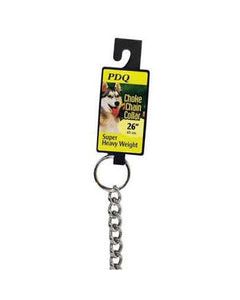 PDQ Silver Steel Dog Choke Chain Collar Large/X-Large
