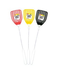 Enoz R-37/51/12 Fly Swatter, Plastic Mesh, Green/Orange/Pink/Purple Mesh