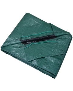 ProSource Yard Tarp With Drawstring, 9 Ft L X 9 Ft W, 12 X 12 In Mesh, Polyethylene