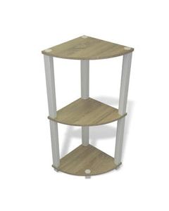 3-Tier Corner Shelf - Oak