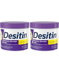 [Delivered by May 4, 2026] Desitin Maximum Strength Diaper Rash Cream Hypoallergenic Pack of 2, 16 oz