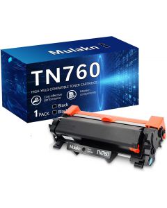 Mulakn TN760 Toner for Brother Printer TN-760 TN 760, Bundle of 2