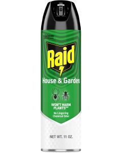 Raid House &amp; Garden Insect Killer Bug Spray 11 oz, Bundle of 3
