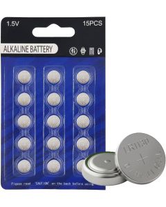 youchen LR1130 1.5V Alkaline Button Cell Battery 15 Pack, Bundle of 6
