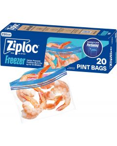 Ziploc Pint Freezer Bags 20 Count, Bundle of 7