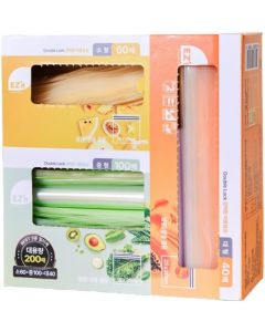 EZ&#039;n Standard Double Zipper Food Storage Bags – Plastic