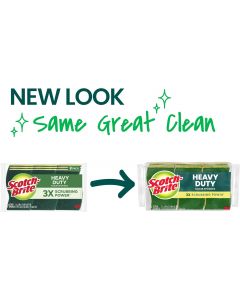 Scotch-Brite Heavy Duty Scrub Sponge Heavy Duty 9 Pack, Bundle of 4