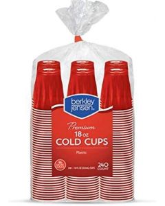 berkley jensen 18-Oz. Plastic Cups Plastic 240 ct
