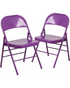 Flash Furniture Hercules Metal Folding Chair Metal 2-Pack