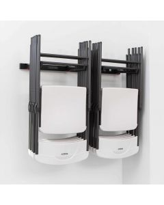 LIFETIME 80719 Wall Mounted Chair Rack Black