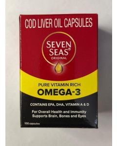 MAKJUNS Seven Seas Cod liver fish oil 100 Capsule, Bundle of 2