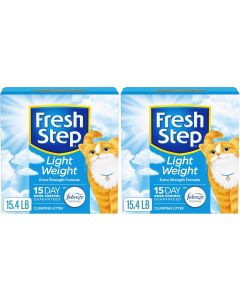 [Delivered by May 3, 2026] Fresh Step Clumping Cat Litter Pack of 2, 15.4 lb