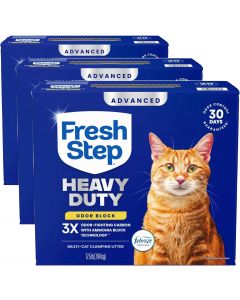 [Delivered by May 3, 2026] Fresh Step Heavy Duty Odor Block Advanced Multi Cat Clumping Heavy Duty 52.5 lb, 17.5lb