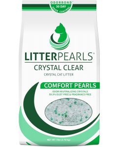 Litter Pearls Crystal Clear Unscented Non-Clumping Crystal Cat Litter with 7 lb