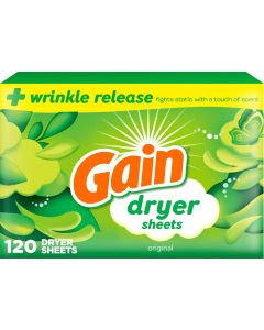 Gain dryer sheets Plus 120 Count, Bundle of 5