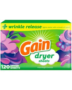 Gain dryer sheets Plus 120 Count, Bundle of 4