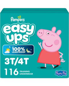 [Delivered by May 3, 2026] Pampers Training Pants - Easy Ups Girls & Boys 116 Count