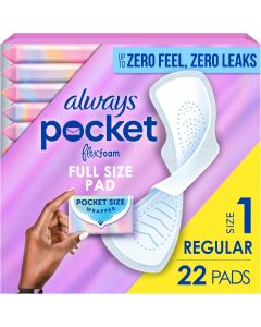 Always Pocket Flexfoam Pads 22 Count, Bundle of 3