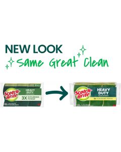 Scotch-Brite Heavy Duty Scrub Sponge Heavy Duty 9 Pack, Bundle of 3