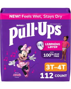 [Delivered by May 4, 2026] Pull-Ups Girls' Potty Training Pants 112 Count, 40 lbs