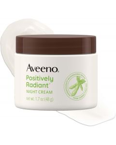 Aveeno Positively Radiant Night Cream Moisturizer 1.7 oz, Bundle of 2