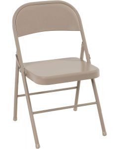 Cosco All Steel Folding Chair Antique Linen (4-pack) 4-pack