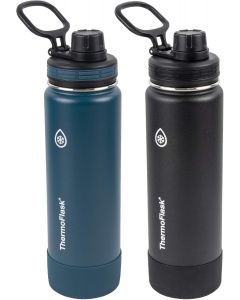 [Delivered by May 8, 2026] ThermoFlask Stainless Steel Water Bottles 2-Pack Stainless Steel Dishwasher Safe 2-Pack, 24 oz