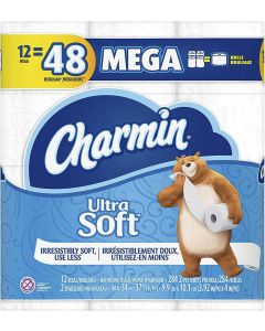 Charmin Ultra Soft Toilet Paper Mega Rolls 12 Count