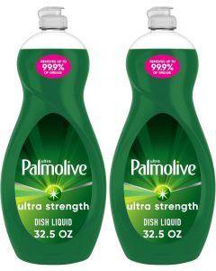 Palmolive Ultra Strength Liquid Dish Soap Pack of 2, Bundle of 3