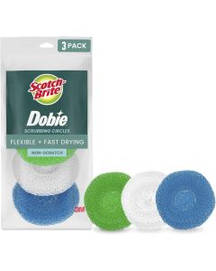 Scotch-Brite Non-Scratch Plastic Scrubbing Pads Plastic, Bundle of 4