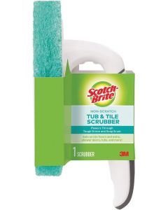 Scotch-Brite Non-Scratch Bathroom Scrub Brush Blue, Bundle of 3