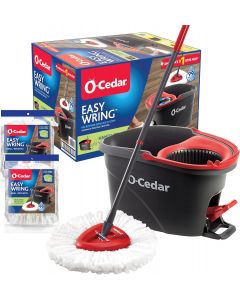 O-Cedar EasyWring Microfiber Spin Mop &amp; Microfiber