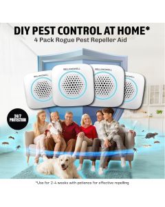 Bell+Howell 4 Pk Ultrasonic Pest Repeller Indoor Home Kit