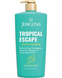 Jergens Shea Fusion Tropical Escape Body Lotion, Bundle of 2