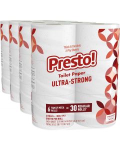 Presto! Brand - Presto! Ultra-Strong 2-Ply Toilet Paper