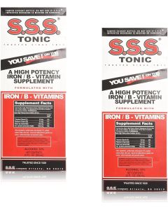 [Delivered by May 3, 2026] S.S.S. CO. S.S.S. Tonic Iron and Vitamin B Supplement Liquid Pack of 2, 20 oz