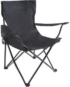YSSOA Portable Folding Black Camping Chair Portable