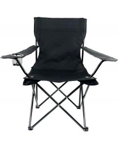 E-Z Living Folding Portable Outdoor Camping Chair (Black) Portable