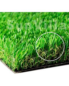SunVilla Grass 1.38&quot; Realistic Artificial Grass Turf (2 in 2 in, 3 in, Bundle of 5