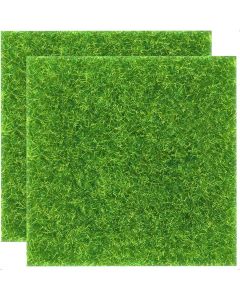 KAEZDD 2 Pieces of 6x6 Inches Fake Grass for 6x6 Inches, Bundle of 5