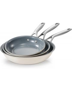 BLAZANT Ceramic Nonstick Frying Pan Set Nonstick Ceramic 3-Piece