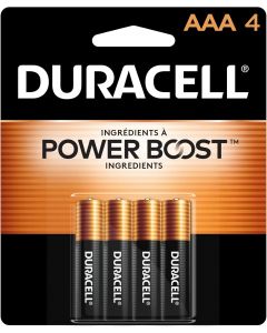 DURACELL Coppertop AAA Batteries with Power Boost Ingredients 1 Pack, 4 Count, Bundle of 5