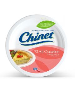 Chinet Classic White 72 Count, 8.75 Inch, Bundle of 2