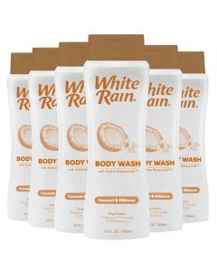 [Delivered by May 7, 2026] White Rain Coconut & Hibiscus Moisturizing Body Wash for Women Pack of 6