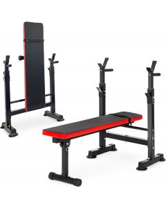 [Delivered by May 4, 2026] BalanceFrom Steel Weight Bench w/ Squat Rack in Foldable 400 lb