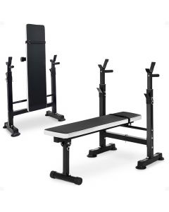 [Delivered by May 4, 2026] BalanceFrom Steel Weight Bench w/ Squat Rack in Foldable 400 lb